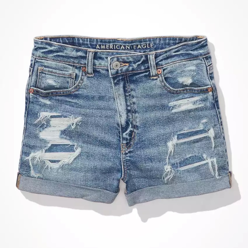 AE Stretch Crossover Denim Mom Short